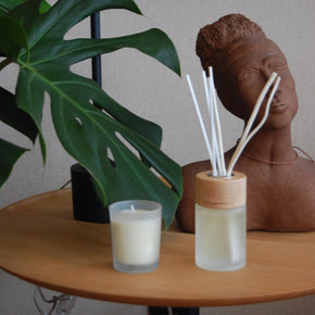 KIT VELA PERFUMADA E DIFUSOR LINHA NATURALS BAMBU CHINÊS