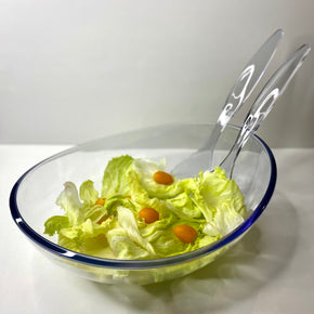 SALADEIRA COM TALHERES EM ACRÍLICO FLORARTE