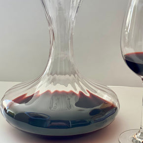 DECANTER AERADOR EM VIDRO CANELADO FLORARTE