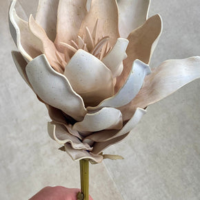 HASTE FLOR DE MAGNÓLIA COR CREME FLORARTE