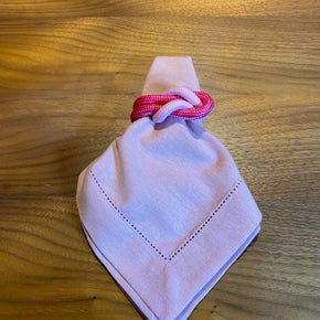 GUARDANAPO LINHO MISTO COM PONTO AJOUR ROSA indefinido