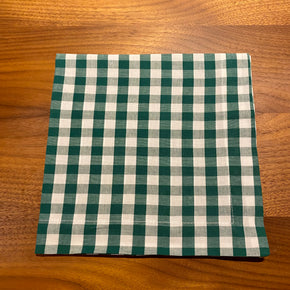 GUARDANAPO XADREZ VERDE E BRANCO MESA & CIA