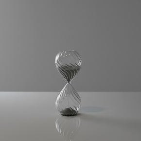 Ampulheta Decorativa de Vidro em Espiral 30 Minutos