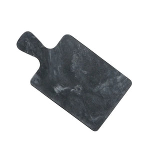 TÁBUA PARA QUEIJOS/FRIOS EM MÁRMORE PRETO.