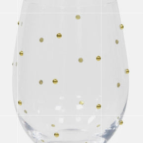 KIT 4 COPOS DE VIDRO DOTS FLORARTE