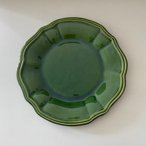 KIT 4 PRATOS DE SOBREMESA ZANATTA CASA - LINHA CASUAL VERDE ZANATTA CASA