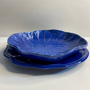 PRATO VITÓRIA RÉGIA PARA RISOTO, MASSA E SALADA - AZUL REATIVO ZANATTA CASA