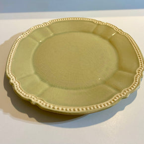 PRATO RASO ZANATTA CASA - VERDE CELADON COM BORDA DE BOLINHAS ZANATTA CASA