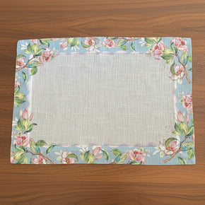 Kit 6 Jogos Americanos Retangulares Mommy Flowers Maison Blanche